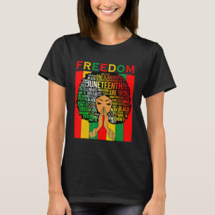 Camiseta Melanin Black Girl Magic 10.ª Liberdade