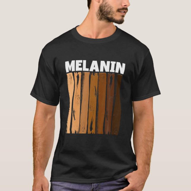 Camiseta Melanin Black History Month Africa (Frente)