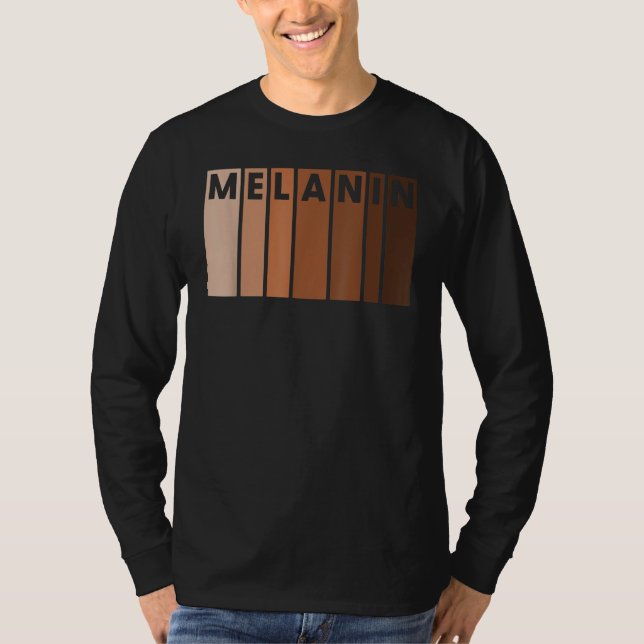 Camiseta Melanin Black Pride Afro Queen King Gifts African  (Frente)