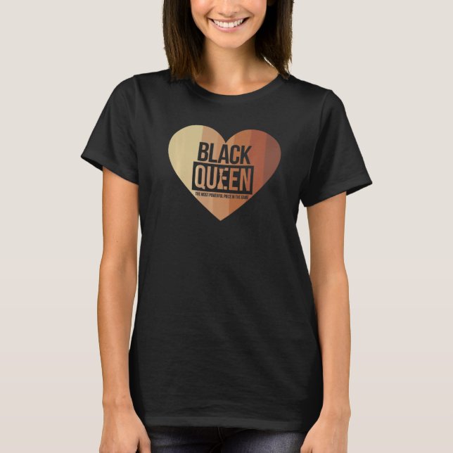 Camiseta Melanin Black Queen, A Peça Mais Poderosa Do (Frente)