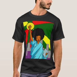 Camiseta Melanin Black Woman Tshirt Forte de Negra Livre