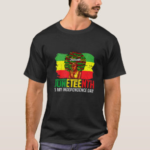 Camiseta Melanin Black Women Natural Hair Afro Word Junetee