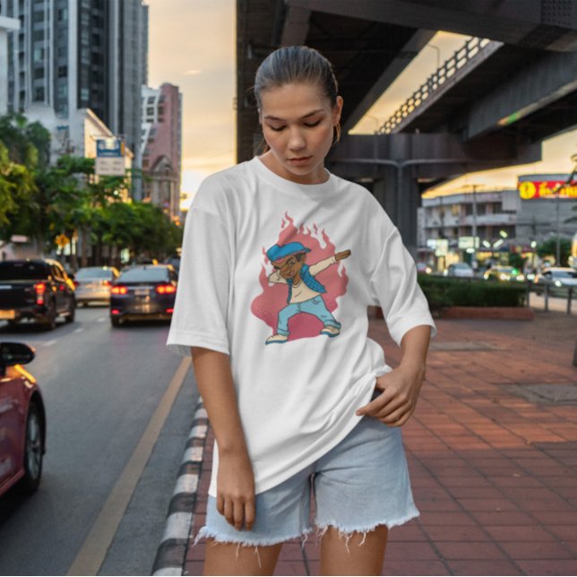 Camiseta Melanin Boy Dabbing (Criador carregado)