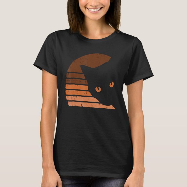 Camiseta Melanin Cat Black History Month Retro BLM African  (Frente)