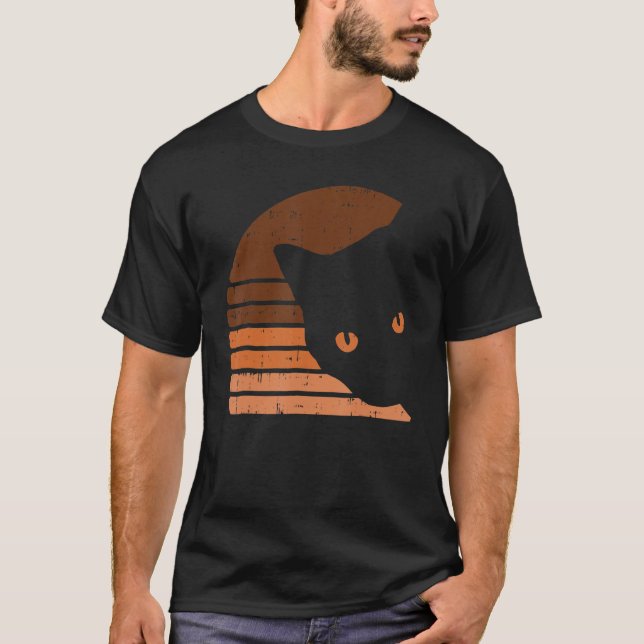 Camiseta Melanin Cat Black History Month Retro BLM African  (Frente)