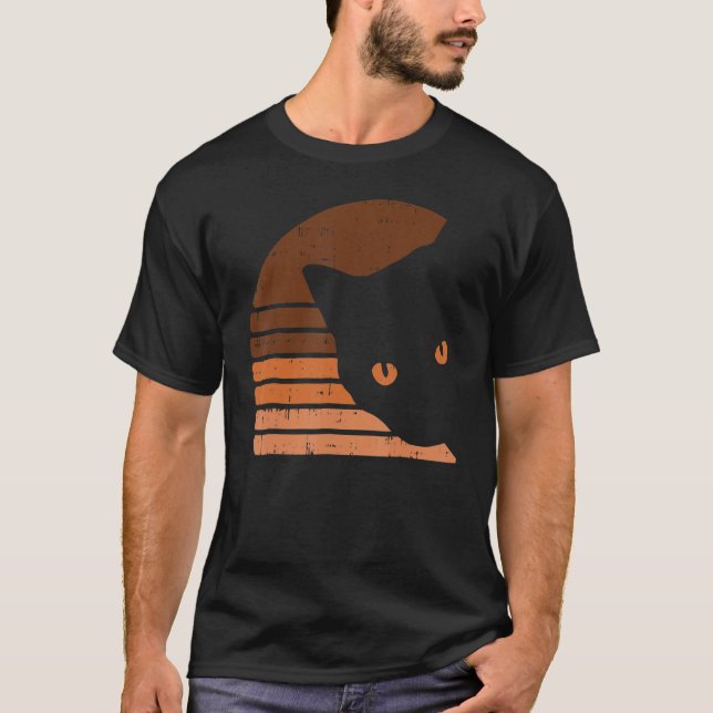 Camiseta Melanin Cat Black History Month Retro BLM African  (Frente)
