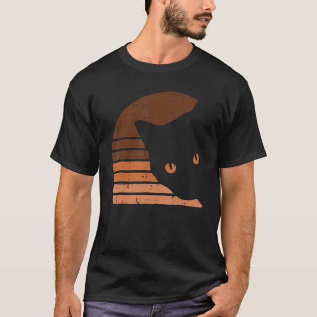 Camiseta Melanin Cat Black History Month Retro BLM African  (Frente)