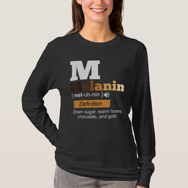 Camiseta Melanin Definition Black History Month BLM African (Frente)