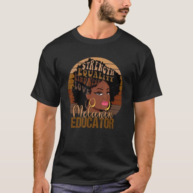 Camiseta Melanin Educator (Frente)