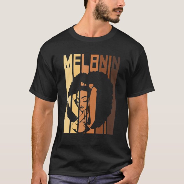 Camiseta Melanin Every Shade Slays Black History Month Afri (Frente)