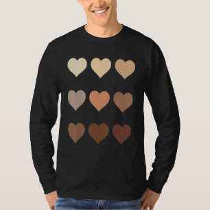 Camiseta Melanin Heart Black History Pride For Women Men