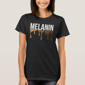 Camiseta Melanin Igualdade Cor da Pele Histórico Preto Mês