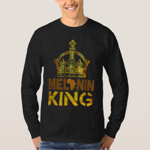 Camiseta Melanin King for Men African Black History Month