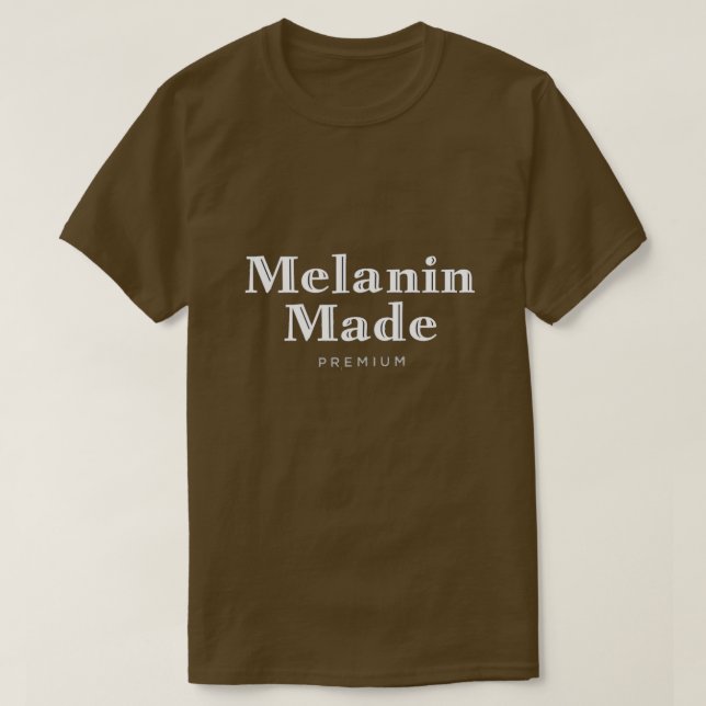Camiseta Melanin Made T-Shirt (Frente do Design)