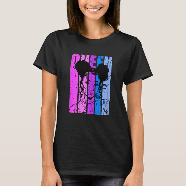 Camiseta Melanin Mulher Negra Empoderamento Preto Orgulho N (Frente)