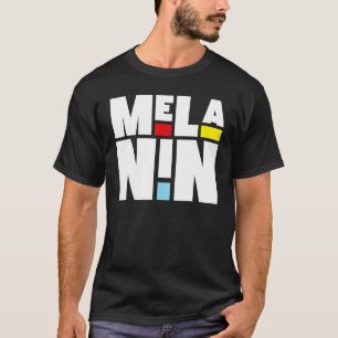 Camiseta Melanin Orgulhoso Afro História Negra Mês Mulheres