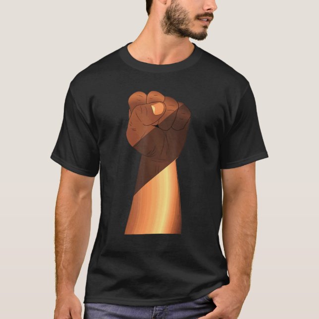 Camiseta Melanin Power Black History Melanin King African P (Frente)