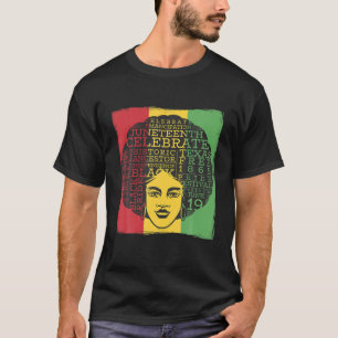 Camiseta Melanin Pride Black Woman Afro Black History Mês