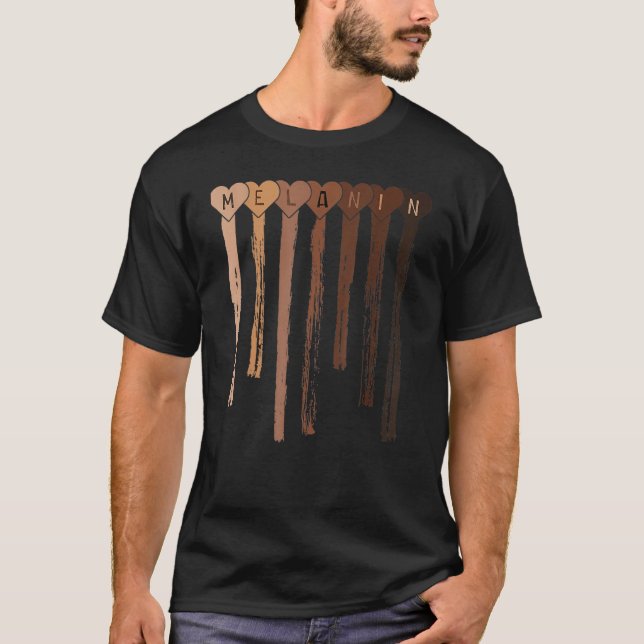 Camiseta Melanin Queen African American Forte Black Natura (Frente)