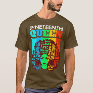Camiseta Melanin Queen Positive Motivation Inspiration Word