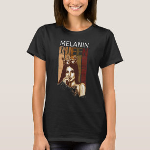 Camiseta Melanin Queen Tee African American Strong Black Na
