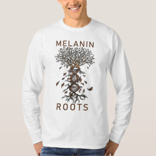 Camiseta Melanin Roots Black History Orgulho Negro