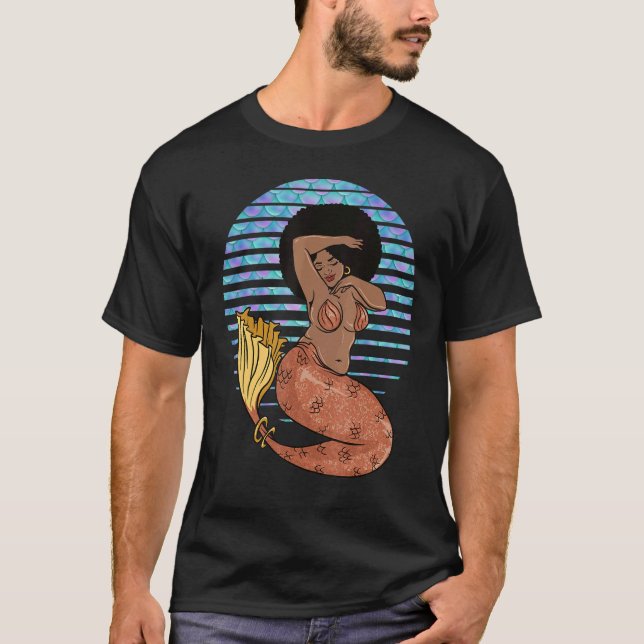 Camiseta Melanin Sereid Black Sereids Brown Skin Girls Wo (Frente)