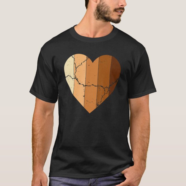 Camiseta Melanin Skin Tone Hearts, Be Kind, Black History M (Frente)