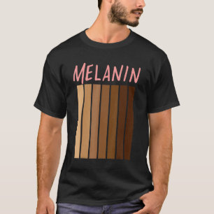 Camiseta Melanin Sombra História do Orgulho Negro Mês Mulhe