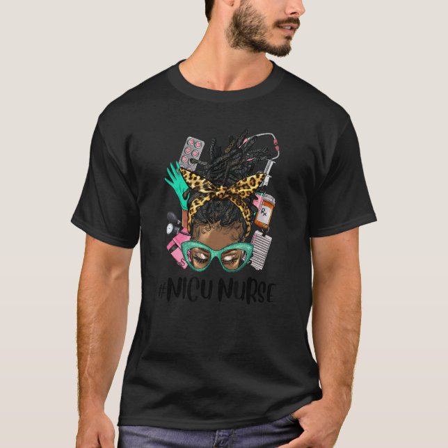 Camiseta Melanina Afro Coque Desgrenhado Cabelo Crespo Ócul (Frente)