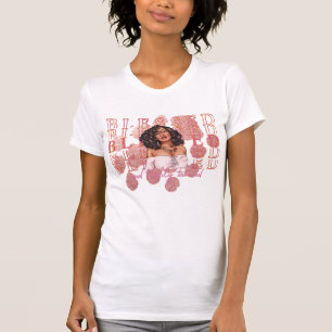 Camiseta Melanina Brilho Falso Chic Mulher Negra Fé
