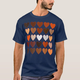 Camiseta Melanina Corações De Tonelada, Seja gentil, Orgulh
