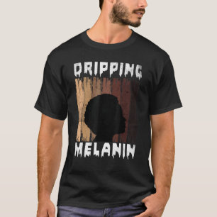 Camiseta Melanina Derrubando Melanina Mulheres Negras Melan