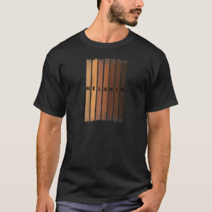 Camiseta Melanina Engraçada Para Mulheres Negras Educadas Q