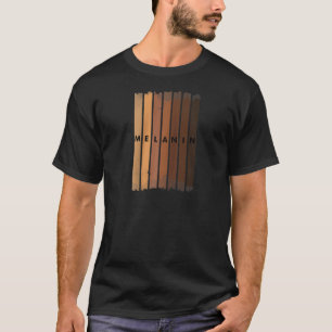 Camiseta Melanina Engraçada Para Mulheres Negras Educadas Q