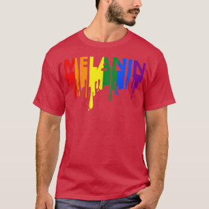 Camiseta Melanina Melting Rainbow Orgulho gay LGBT Mês
