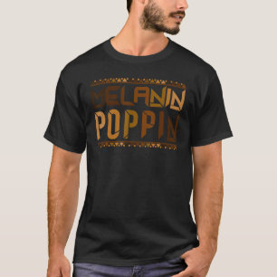 Camiseta Melanina Poppin Orgulhosa De Pele Negra E Homem Ne
