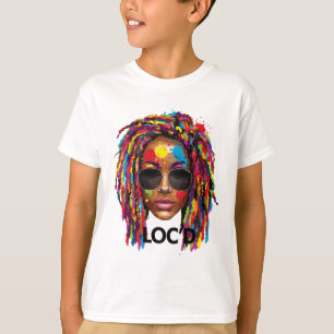 Camiseta Melanina Preta Afro Locs Dreadlocks Droga Loc'd Pa