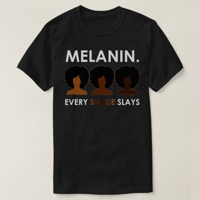 Camiseta Melanina Todas as Apresentações (Frente do Design)