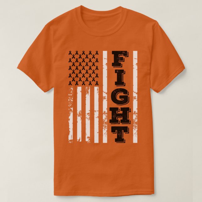 Camiseta Melanoma Cancer Sensibilização luta contra a bande (Frente do Design)