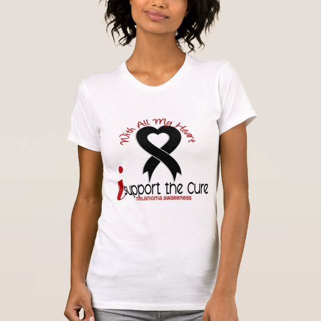 Camiseta Melanoma eu apoio a cura (Frente)