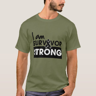 Camiseta Melanoma eu sou sobrevivente forte