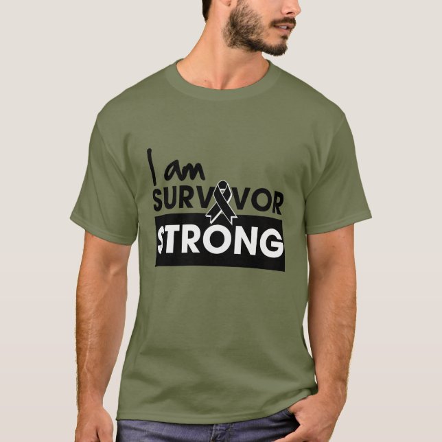Camiseta Melanoma eu sou sobrevivente forte (Frente)