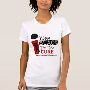 Camiseta Melanoma eu visto o preto para a cura 9