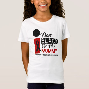 Camiseta Melanoma eu visto o preto para minhas mamães 9
