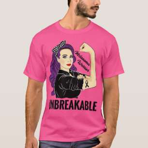 Camiseta Melanoma Warrior Awarness Skin Suporte Ininterrupt