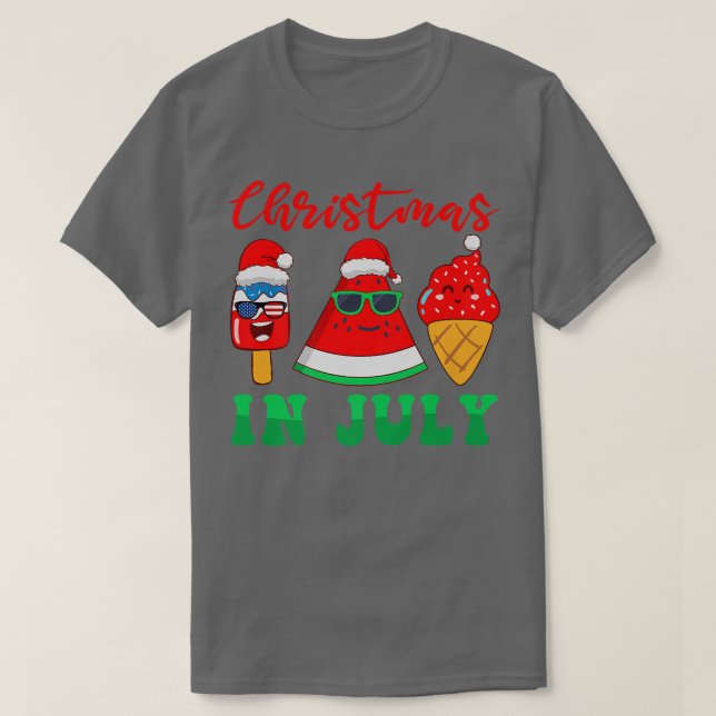 Camiseta Melão e Natal Sorvete no Prêmio de julho (Frente do Design)