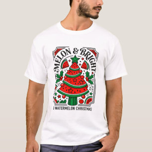 Camiseta Melão E Um Natal De Melancia Brilhante