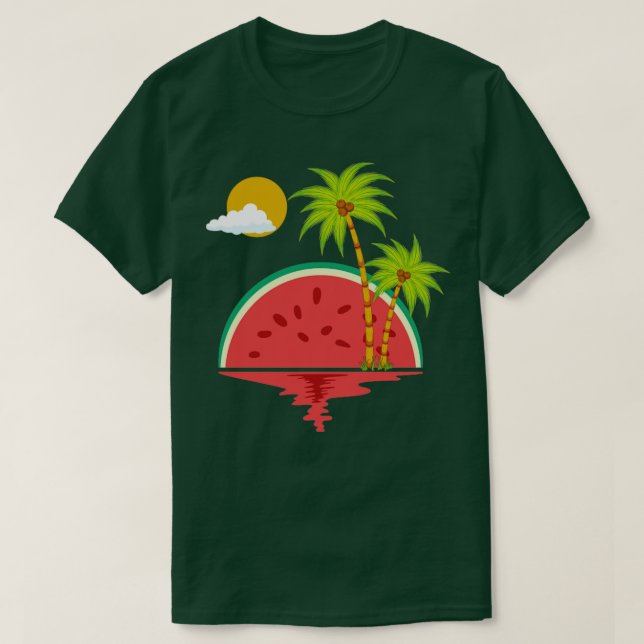 Camiseta Melão Exótico, Colônia, Verão, Palmeiras, Fruta (Frente do Design)
