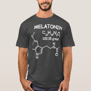 Camiseta Melatonin Molecule Structure T  Funny Sleep Men